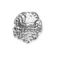 Statement-Anhänger, organisch rund Silver
