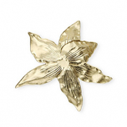 Statement-Anhänger, Motiv Blüte Gold