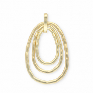 Statement-Anhänger, Motiv Ringe oval Gold