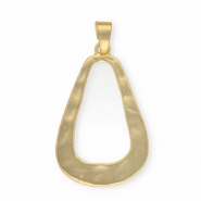 Statement-Anhänger, Tropfenform Gold