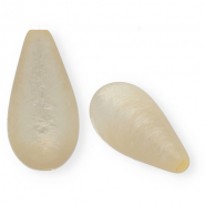 Super Polaris Elements Perlen Tropfenform Shiny Beige
