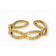Ringe aus Stainless Steel - Rostfreiem Stahl Gold