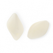 Acrylperlen Rhombus Off white-white marble