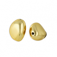 Acrylperlen Oval Gold