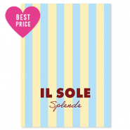 BY31® SchmuckKarten "Il sole splende" Yellow-light blue-mahogany red