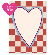 BY31® SchmuckKarten Herz Crème-red-bordeaux red-light blue