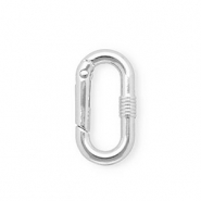 Zubehör für Schlüsselanhänger, Karabiner oval Silver
