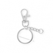 Zubehör Schlüssel Anhänger: Karabinerverschluss, Ring, Kette Silver