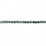 Naturstein Perlen Granit 8mm Turquoise green-black
