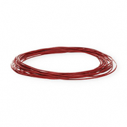 Leder rund 1&nbsp;mm Red