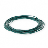 Leder rund 1,5&nbsp;mm Dark teal green