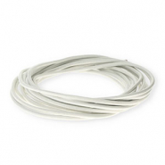 Leder rund 3&nbsp;mm White