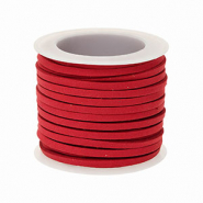 Kunstwildleder flach 3&nbsp;mm Red
