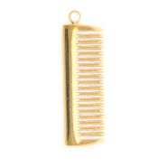 Anhänger aus rostfreiem Edelstahl, Kamm Gold