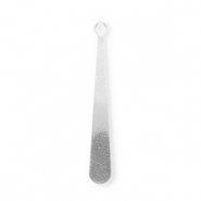 Anhänger aus rostfreiem Edelstahl, Tropfenform Silver