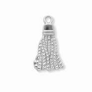 Anhänger aus rostfreiem Edelstahl, Quaste Silver
