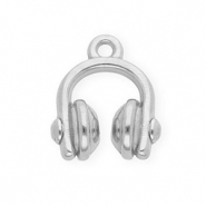 Anhänger aus rostfreiem Edelstahl, Kopfhörer Silver