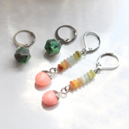 Schmucksets So machen Sie die schönsten Ohrringe mit den einzigartigen Naturstein Anhängern