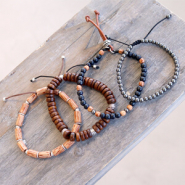 Schmucksets Machen Sie selbst coole Armbänder mit Holz Perlen