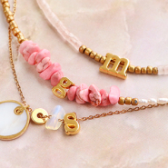 Schmucksets Schmuck fertigen mit Buchstabenperlen aus DQ-Metall 