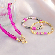 Schmucksets Schmuckdesigns mit Polaris Elements Perlen als Kubus Disc und Zylinder