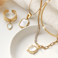 Schmucksets Perlmuttanhänger für stilvolle Schmuckdesign