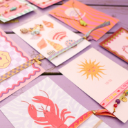 Schmucksets Kreativideen zu Schmuckkarten und Schmuckband mit Text