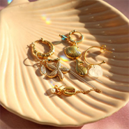 Schmucksets Schmuckideen mit Sea-Life-Anhaengern aus Edelstahl 