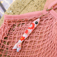Neu Schlüsselanhänger: Lustige Fische mit Knopfaugen