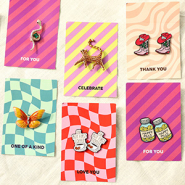 Schmucksets Inspirationszeit mit  Broschen, Pins und Schmuckkarten