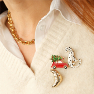 Schmucksets  Pins, Broschen und Schmuckkarten für die Winter/Weihnachtszeit