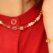 Schmucksets Schmuck mit Anhaengern und Zwischenstuecken mit Zirkonia