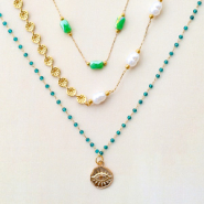 Schmucksets Neu: Jasseron mit eingearbeiteten Perlen