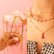 Schmucksets Jasseron aus Edelstahl für sommerliche Ketten