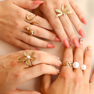 Schmucksets Edelstahlringe, die Blicke auf sich ziehen 