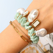 Schmucksets Schmuckdesigns mit Imitationsperlen im edlen Süßwasser-Look