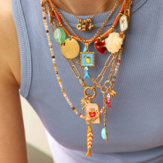 Schmucksets Layering: Schmuckideen mit emaillierten Anhängern aus Edelstahl