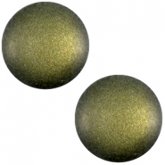 Cabochon Polaris sanft T&ouml;ne matt 12mm Army green