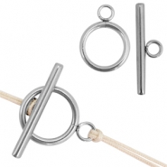 Stainless steel Schmuckzubehör Karabiner Verschluss rostfreier Stahl Silber