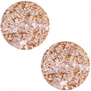 12 mm flach Cabochon Polaris Elements Goldstein Rose peach