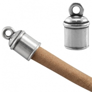 Metall Perlen DQ antik silber  Metall Endkappen DQ antik silber