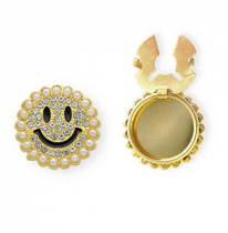 Knopfabdeckung Smiley