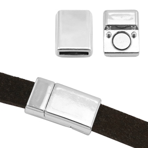 Magnet Verschl&uuml;sse basic quality Metall &Oslash;10.2x2.1mm Antik silber