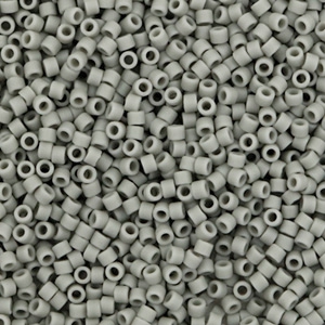 Miyuki Perlen delica's 11/0 Opaque matte gray DB-761