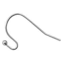 Stainless Steel - Rostfrei Stahl Schmuckzubeh&ouml;r Ohrringe / Ohrh&auml;nger Antik silber