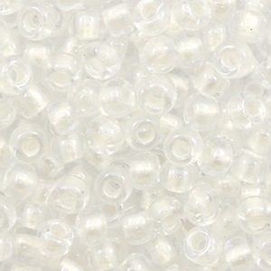 Miyuki Rocailles 6/0 Pearlized effect white 6-4601