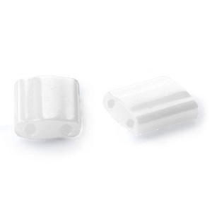 Miyuki Perlen tila 5x5mm Ceylon pearl white TL-420