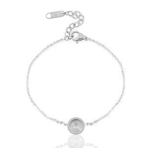 Polaris Steel Armband f&uuml;r 7mm Cabochon oder Swarovski Elements 2088-SS34 Silber