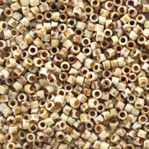 Miyuki Perlen delica's 11/0 Opaque picasso yellow DB-2262