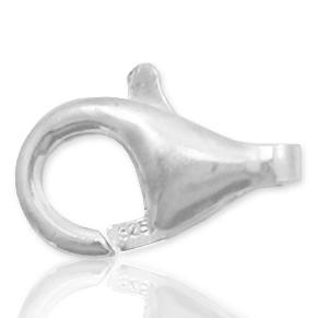 925 Silber Zubeh&ouml;r Karabinerverschluss 8mm Silber